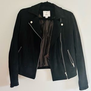 IVY & MAIN Faux Suede Womens Moto Jacket